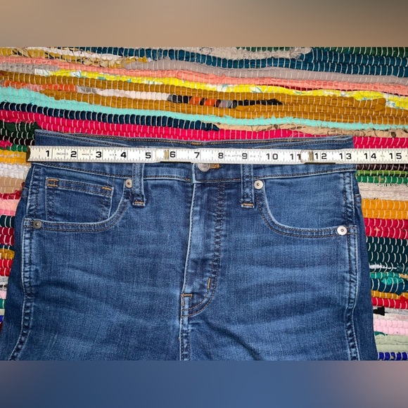 Madewell 10” High Rise Skinny Jeans Women’s Size 26 | Dark Wash Denim - Picture 3 of 9